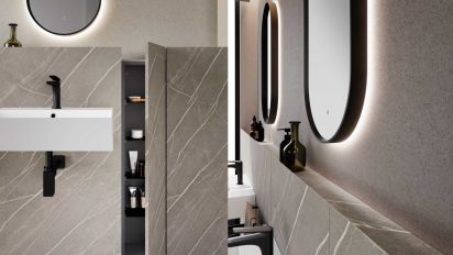 Mobili da Bagno con Maniglia a Gola
